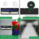 118 LED Solar Powered PIR Motion Sensor Light Garden Outdoor Security Lights