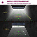 118 LED Solar Powered PIR Motion Sensor Light Garden Outdoor Security Lights