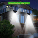 118 LED Solar Powered PIR Motion Sensor Light Garden Outdoor Security Lights