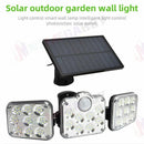3 head 138LED Motion Sensor Light Outdoor Garden Wall Security