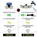 3 head 138LED Motion Sensor Light Outdoor Garden Wall Security