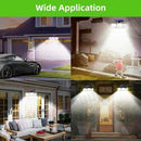 3 head 138LED Motion Sensor Light Outdoor Garden Wall Security