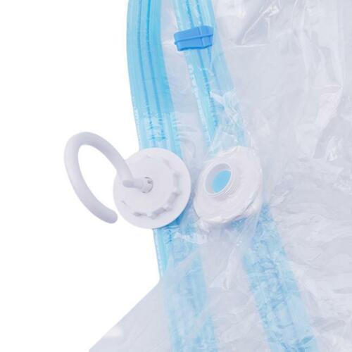 3x Hanging Vacuum Space Saver Bags Storage Wardrobe Hanger Dust Cover * 145CM