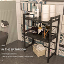 Microwave Shelf Holder Black 3 Tier Expandable