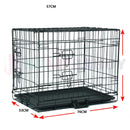 Portable Pet Crate Puppy Foldable Metal Kennel House *4 Sizes