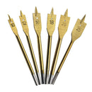 6pcs Hex Shank Spade Bits Flat Boring Bit Wood Drill Set