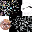 Crystal AB Rhinestones with Tweezers Dotting pen*D Front,  Nail Combo -- OT, 1297