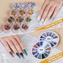 Nail Art Kit – Brushes, Dotting Tools, Foils & Rhinestones