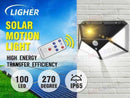 100 LED Solar Power Motion Sensor Light Outdoor Security Garden Waterproof