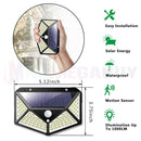 100 LED Solar Power Motion Sensor Light Outdoor Security Garden Waterproof
