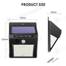 40 LED Solar Powered PIR Motion Sensor Light Garden Outdoor Security Lights