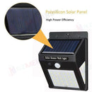 40 LED Solar Powered PIR Motion Sensor Light Garden Outdoor Security Lights