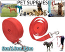 8/10/15M  Long Dog Pet Puppy Training Obedience Recall Lead Leash(Red)*  3 Sizes