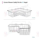 Shower Caddy Deep Basket stainless steel L shape 2pack