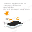 Round Fire Pit Cover Garden BBQ Grill Bucket Pritector Waterproof 210D Outdoor