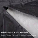 Round Fire Pit Cover Garden BBQ Grill Bucket Pritector Waterproof 210D Outdoor