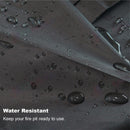 Round Fire Pit Cover Garden BBQ Grill Bucket Pritector Waterproof 210D Outdoor