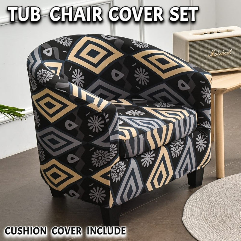 Tub Chair Cover + Cushion Cover*Bahe