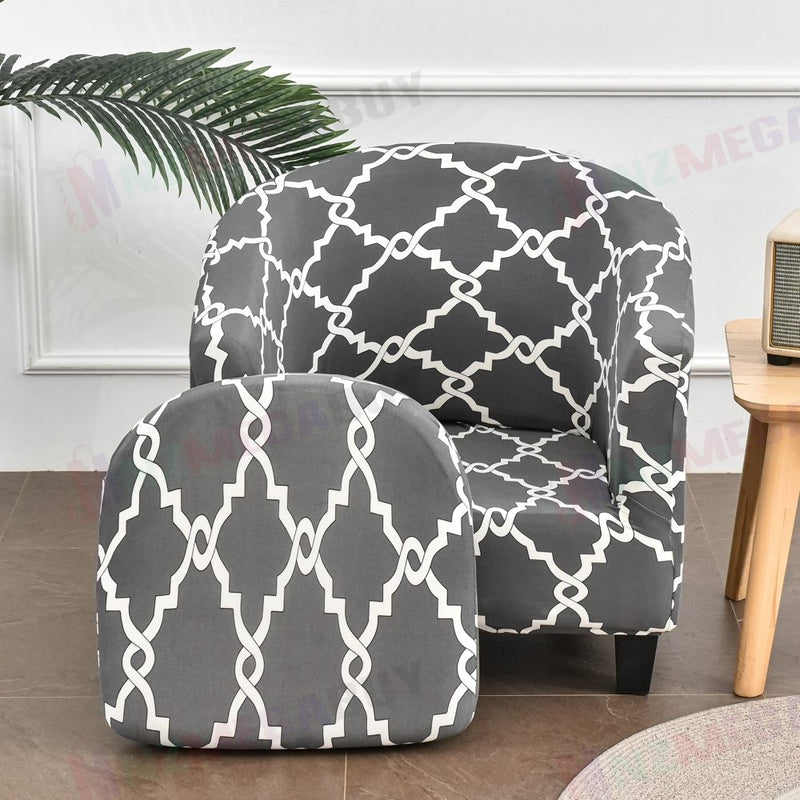 Tub Chair Cover + Cushion Cover*TGW Grey