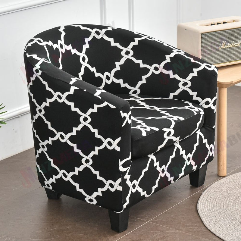 Tub Chair Cover + Cushion Cover*TGW Black