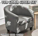 Tub Chair Cover + Cushion Cover *Grey Feather