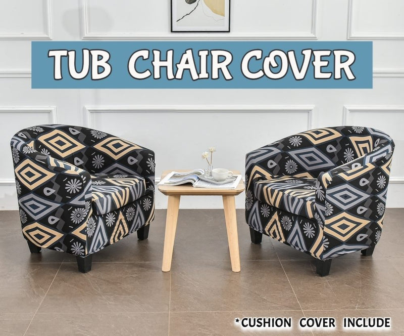 Tub Chair Cover + Cushion Cover*Bahe