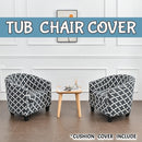 Tub Chair Cover + Cushion Cover*TGW Grey