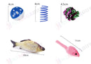 Pet Toys 13pc Cat Toy Channel Tease Cat Stick Supplies Value Combination