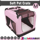 LOVEPET® Pink Dog Travel Cage Collapsible Dog Pet Soft Crate *S/M