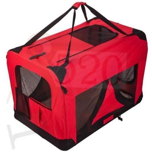 LOVEPET® Pink Dog Travel Cage Collapsible Dog Pet Soft Crate Medium