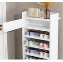 7 Tiers Wooden Shoe Rack Cabinet