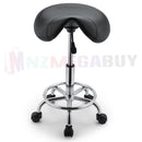 Salon Barber Bar Stool Massage Hairdressing Chair Swivel Hydraulic PU Black