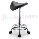 Salon Barber Bar Stool Massage Hairdressing Chair Swivel Hydraulic PU Black