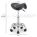 Salon Barber Bar Stool Massage Hairdressing Chair Swivel Hydraulic PU Black