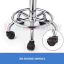 Salon Barber Bar Stool Massage Hairdressing Chair Swivel Hydraulic PU Black