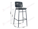 Black PU Leather Bar Stools NZ – Modern Kitchen Café Chairs