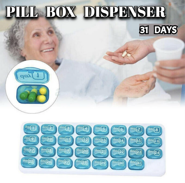 Tablet Pill Box Holder Medicine storage case 31 days