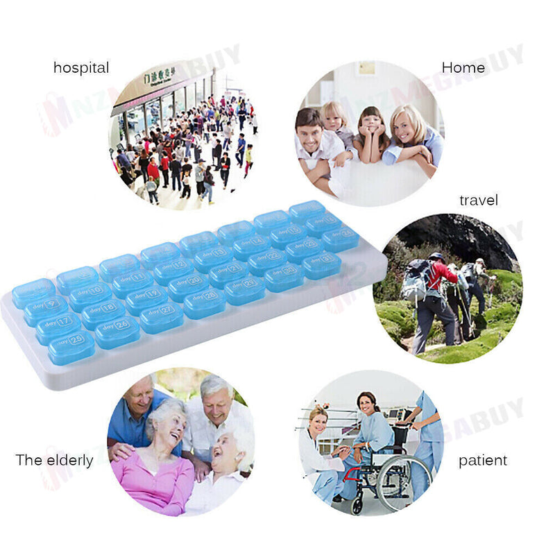 Tablet Pill Box Holder Medicine storage case 31 days