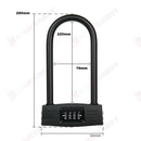 4 Digit Password Lock Motor Bike Shop Door U-Lock