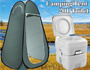 20L Outdoor Portable Toilet Camping Shower Tent /  Pop Up Change Room