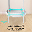 Plant Stand Metal  2 Tiers  80CM White