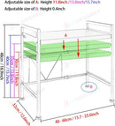 Microwave Shelf Holder *Black Adjustable Heavy Duty