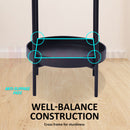 Plant Stand Metal  2 Tiers 80CM* Black