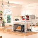 Microwave Shelf Holder  Adjustable Heavy Duty White