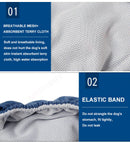 Dog Puppy Nappy Diaper Belly Wrap Sanitary pants /  5 Sizes  Blue