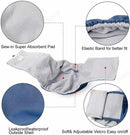 Dog Puppy Nappy Diaper Belly Wrap Sanitary pants /  5 Sizes  Blue