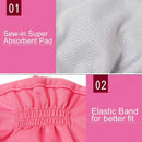 Female Pet Dog Puppy Washable Diaper Pants Sanitary Nappy " 5 Sizes (PINK)