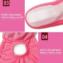 Female Pet Dog Puppy Washable Diaper Pants Sanitary Nappy " 5 Sizes  (Black)