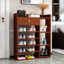 9 Tiers Wooden Shoe Rack Cabinet "Brown"