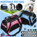 Pet Dog Cat Carrier bag Soft Crate Travel Carry Cage  Foldable * Black/Blue/Hotpink/Green  53CM